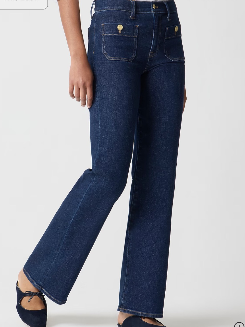 J. Crew Factory Slim Wide-Leg Sailor Jean